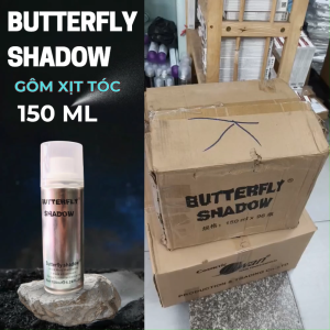 Gôm keo xịt tóc bỏ túi Gôm Keo Xịt Tóc BUTTERFLY SHADOW - 150ml  giúp giữ nếp tóc mọi lúc mọi nơi