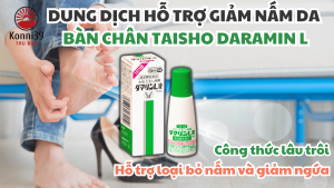 DUNG DỊCH HỖ TRỢ GIẢM NẤM DA BÀN CHÂN TAISHO DARAMIN L (15ML)