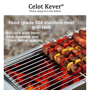 Portable Foldable Stainless Steel Barbecue Grill