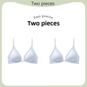 MsPai | Gathering Anti-Sag Thin Strap French Style Triangle Cup Seamless Bra
