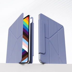 Ultra-Thin Magnetic Absorption คลิปสองด้านสามพับสําหรับ iPad Pro Air6 Mini7 ใช้งานร่วมกับ Apple แท็บเล็ต