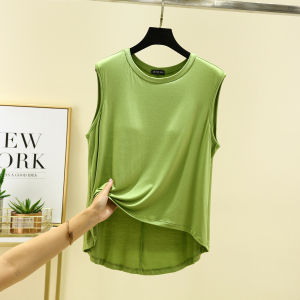 Modal Không Dây Áo Hai Dây Women Summer Thin Rộng Rãi Home Áo Bra-free Đồ Ngủ Quần Lót Tích Hợp Một Mảnh Thoải Mái Đồ Ngủ