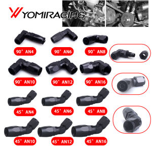 Straight 45 Degree 90 Degree Aluminum AN4 6 8 10 12 16 Forged Type Swivel Hose End Fitting Adapter Oil Cooler Fuel Line