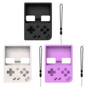 MOJOYCE Silicone Protective Case Anti-Scratch Protector Cover Case Anti-Slip Gaming Console Sleeve Skin with Lanyard for MIYOO MINI Plus Handheld Game Console