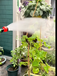 Đầu Vòi Phun Mưa Có Van Khóa Nước - Tưới cây rửa xe dụng cụ làm vườn đa năng - Hạt giống Rạng Đông