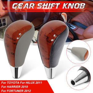 Car Gear Shift Knob Automatic Wood Grain Shift Gear Lever Handball Car Shift Knob For Toyota Corolla Camry/Harrier Fortuner Crown 2011-2019