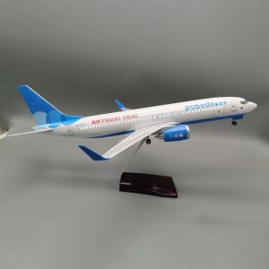 Russian Victory Airlines B737 Airplane Airways 47cm Scale Model Diecast Resin Aircraft Collection Display Decoration Gift
