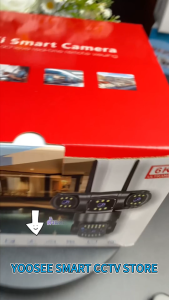 YOOSEE FNKvision 15MP กล้องวงจรปิดสามเลนส์ แสดงภาพพร้อมกัน3หน้าจอ กันน้ํา IP66 วิสัยทัศน์ตอนกลางคืน การติดตามอัตโนมัติ กล้องตรวจสอบระยะไกล WIFI เชื่อมต่อกับโทรศัพท์