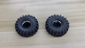 Bộ Bánh Xe Kim Loại RED SPIDER 4 Chiếc 1.0 Có Khóa Vành Lốp Cao Su Dành Cho Xe RC Crawler 1/18 Traxxas TRX4M SCX24 1/24 Axial AX24 Bộ Nâng Cấp