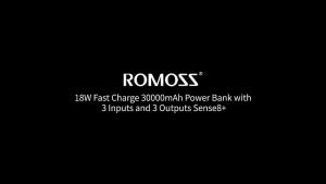 Romoss Sense 8 Plus 30000mAh / 26800mAh QC 3.0 / Sense 8F 22.5W Super Fast Charge Type-C