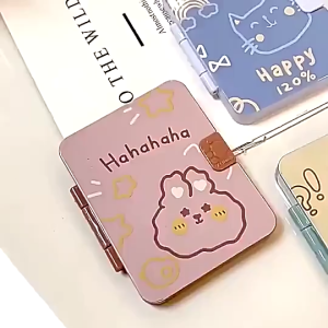 Portable Comb Mirror 2-in-1 Square Folding Mini Pocket Mirror Makeup Makeup Makeup Princess Mirror