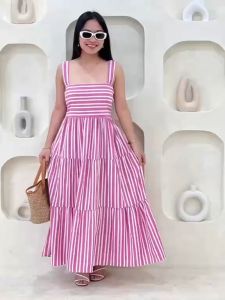 VIANNA MAXI DRESS: A Comfortable Free Size Dress for Small to Semi Large Frame