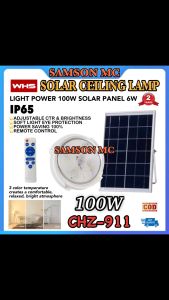 WHS 100W Solar Ceiling Lamp Home indoor ceiling light Balcony lights Stair lights Solar garden lights Bedroom ceiling