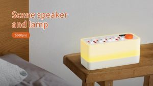 YOOKO 4 in 1 Bluetooth Speaker Night Light Rechargeable White Noise Machine with 8 Natural Sounds