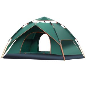 TOSEEK Waterproof Automatic Tent Outdoor Camping Tent Waterproof 4-6 People Thickened Climbing Camping double deck Family Tent 270x270x168cm