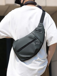 Mens Outdoor Sports Style Crossbody Bag Single Shoulder Backpack Multi-Function Commuting Chest Bag Riding Small Bag