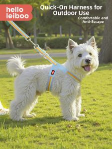 HELLOLEIBOO | Shock Resistant Escape Proof Breathable Lightweight Dog Chest Harness