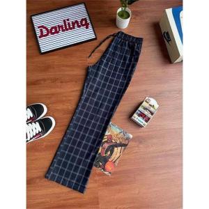 Quần Dài Nam Ống Đứng Kẻ Caro Mùa Xuân Thu Thoáng Khí Quần Dài Thường Ngày Cho Học Sinh Phong Cách Mỹ Thời Trang