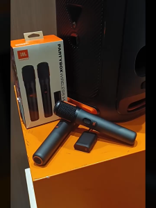 JBL PartyBox Wireless Rechargeable Handheld Microphone Compatible with Most Speakers