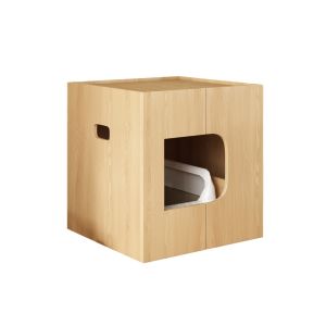 Semi-Enclosed Large Cat Litter Box Odor Isolating Anti-Splashing