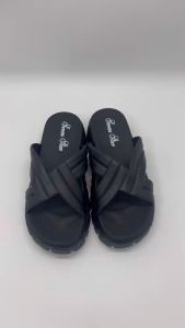 Seven Star 2327-1 Sandal Wanita Selop Hak Tebal Kekinian / Sandal Karet Korean Style Trendy Ukuran 37-40