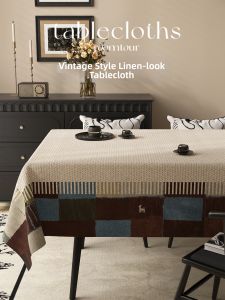 HOUGOUXIANG | Retro Style Waterproof & Oilproof No-Wash Tablecloth Pad
