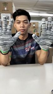 COTTON GLOVES (GRAY) 12 PAIRS PER PACK - SECUREGLOVES