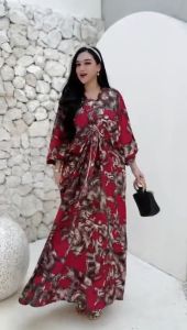 Kaftan Wanita Ld 170cm Super Jumbo Bahan Rayon Premium Adem Dan Halus Motif Mewah Dan Elegan