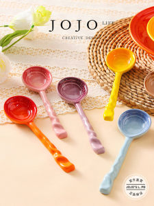 Thìa Gốm Dễ Thương JOJOS L. PD.Fog Hoạt Hình Cho Trẻ Em Dùng Để Ăn Và Dùng Để Múc Súp Thìa Gốm Sứ Dùng Cho Mọi Lứa Tuổi