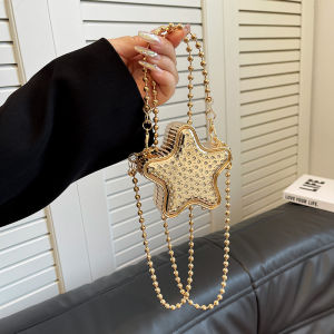 Acrylic Mini Box Shape Womens Bag Personalized Star Design Compact Lipstick Earphone Coin Purse Trendy Casual Crossbody Bag