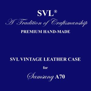 Case Samsung A70 Hardcase SVL Vintage Leather Microfiber