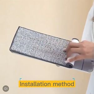 【SG STOCK】Velcro Flat Mop with Bucket 360 Spin Free Hand Self Wash Lazy Floor Mop Hands-free Self Cleaning