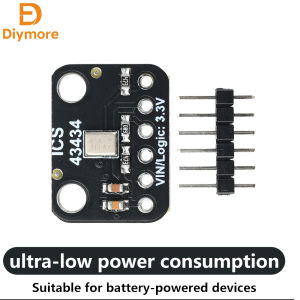 diymore | DC 1.5V-3.6V ICS-43434 I2S MEMS Microphone Module Low-Pass Filter Mini Module Unwelded 50Hz-20kHz