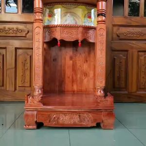 Bàn thờ giá sỉ ngang 42 gỗ xoan cột vuông Lh: 03888.22.838