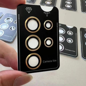 Miếng Dán Bảo Vệ Camera Samsung Galaxy S27/S26/S25/S24 Plus Ultra Kính Cường Lực Viền Kim Loại Phủ Toàn Bộ Cho Điện Thoại