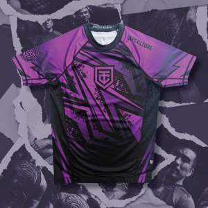 TC Comp Version 2 Short Sleeve Purple Rash Guard
