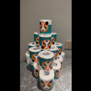 【10 Rolls】RoyoPandaTissues PaperToilet Tissue 1500 Sections Virgin Pulp Thickened 4-Layer Design Tissue Roll Quality High Quality Bathroom Tissue