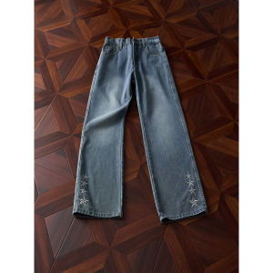 ZHUOCAN | Quần Jeans Giúp Dài Chân và Giảm Cân có Thêu Hình Sao