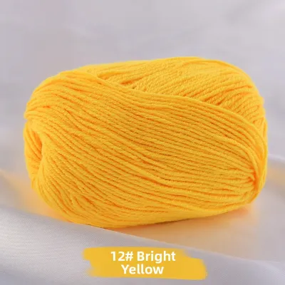 3 Strand Combed Milk Cotton Yarn For DIY Knitting