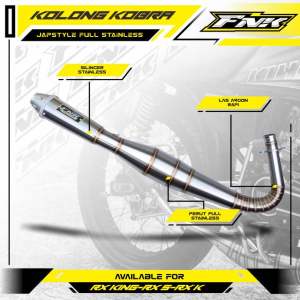 Knalpot Rx King FNK Kolong Japstyle Full Stainles Original Produk FNK RACING EXHAUST (Free laser nama)