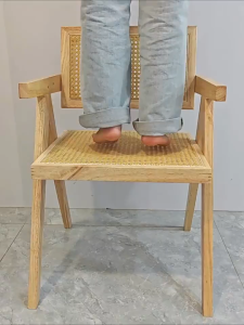 SAINTVILLA Solid wood leisure chairs solid wood tea chairs restaurant chairs balcony backrests