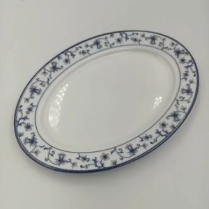 Đĩa Xoài Họa Tiết Hoa Dây Xanh Cửu Long Cao Cấp