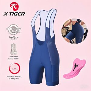 X-TIGER Womens Pro Cycling Shorts Breathable Cushioned Cushion Sports Shorts Yoga Pants Outdoor Road Bike Riding Bib Shorts