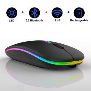 VẬN CHUYỂN 24 GIỜ - bàn phím bluetooth và chuột cho điện thoại máy tính Windows/MAC/Android/iOS/điện/iPad/máy tính bảng không tiếng ồn pin sạc