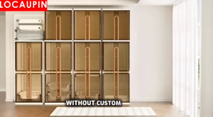 Locaupin Modern Minimalist Wardrobe Cabinet|Bedroom Furniture|Closet|Minimalist Storage Closet|Storage Solutions