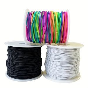 1pc 50m/164ft Rainbow Elastic Beading Cord - Stretchy Sturdy Vibrant Jewelry Making String for Necklaces Beading and Crafts