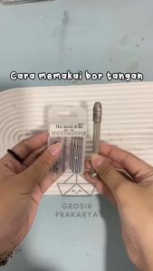 SATUAN Bor Tangan Isi 10 Mata 0.8 - 3mm HSS Twist Drill Manual Kayu Art Lubang Accessories Crafting Cincin Tools Peralatan Akik Giok Reparasi HP Hole Baja Set Papan PCB Plastik Resin Perlengkapan Perkakas Aksesoris Baut Micro Batu Grosir Prakarya Malang