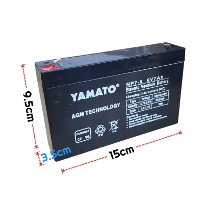 Ắc quy xe điện trẻ em YAMATO 6V5.5ah 6V7Ah 12V7.5Ah chính hãng | Pin loa kẹo kéo bình phun thuốc sâu cân điện tử Dòng xả cao xe chạy nhanh