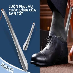 Tay Cầm Dài 30CM Kim Loại Sừng Giày Thép Không Gỉ Chất Lượng ShoeLifter Người Trợ Giúp Công Cụ Viện Trợ Dễ Dàng Đặt Giày