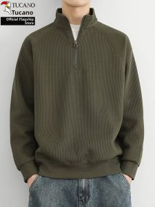 TUCANO | Half Zip Stand Collar Long Sleeve Sweatshirt